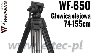 WF-650 - Statyw video 155cm z głowicą olejową